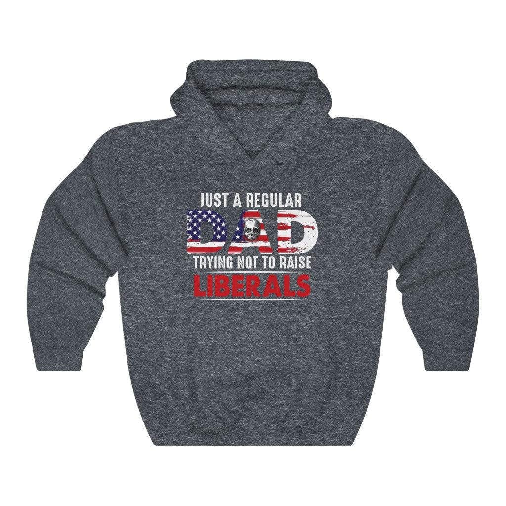 Trying Not To Raise Liberals Unisex Heavy Blend™ Hooded Sweatshirt - Wonder Skull