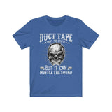 Funny Duct Tape Muffle The Sound Skull T-Shirt - Wonder Skull