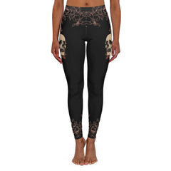 Skull Rose Lemonade Women's Spandex Leggings - Wonder Skull