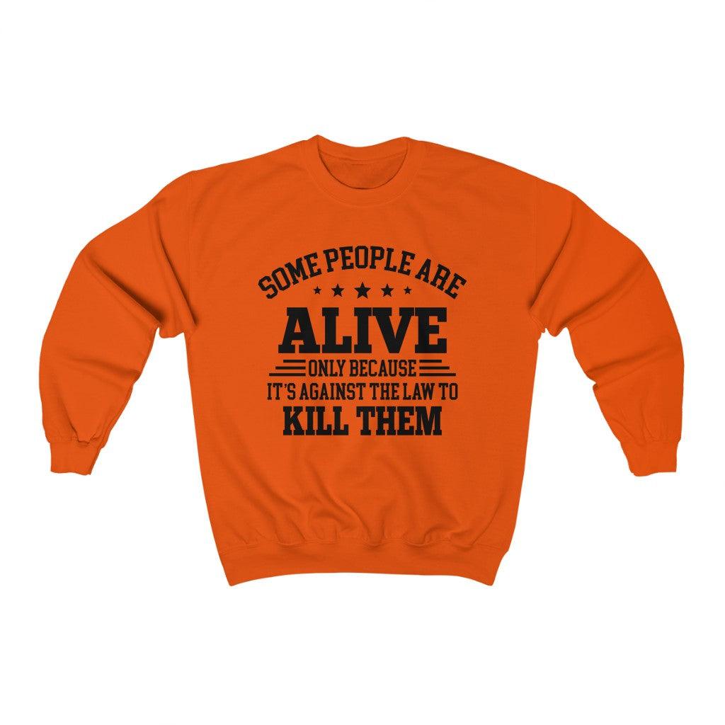 Some People Are Alive Unisex Heavy Blend™ Crewneck Sweatshirt - Wonder Skull