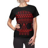 Red Skull Ugly All Over Print T-shirt For Women - Wonder Skull
