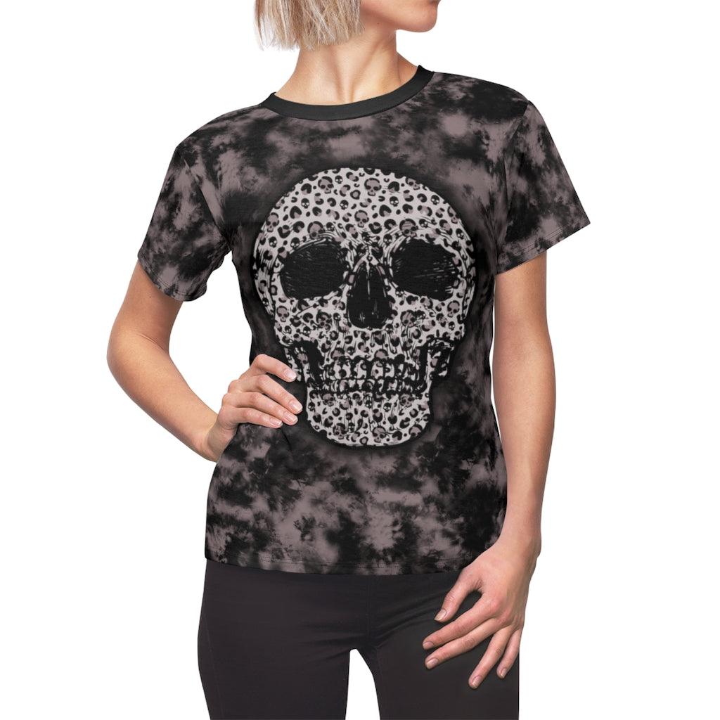 Skull Within Skull All Over Print T-shirt For Women - Wonder Skull