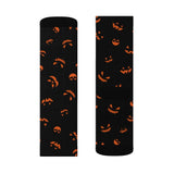 Horror Pumpkin Halloween Sublimation Socks - Wonder Skull