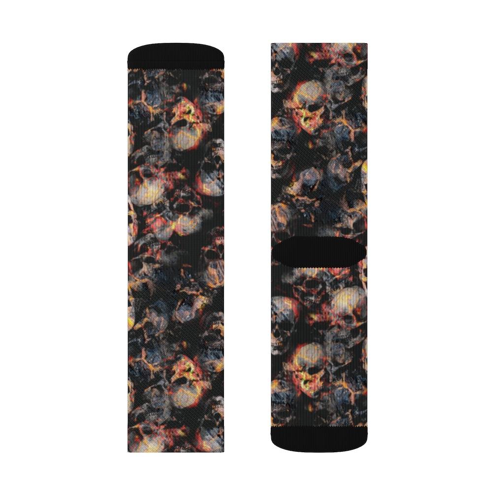 Magma Skull Sublimation Socks - Wonder Skull