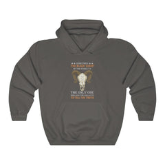 The Black Sheep Of The Family Unisex Heavy Blend™ Hooded Sweatshirt - Wonder Skull