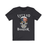 Funny Let's Go Brandon Skull T-Shirt - Wonder Skull