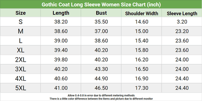 Gothic Asymmetrical Coat, Warmest Long Sleeve Outwear For Women - Wonder Skull