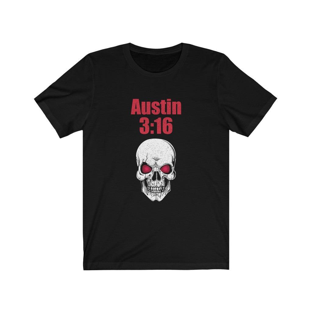 Austin 3:16 Red Eye Skull T-shirt - Wonder Skull
