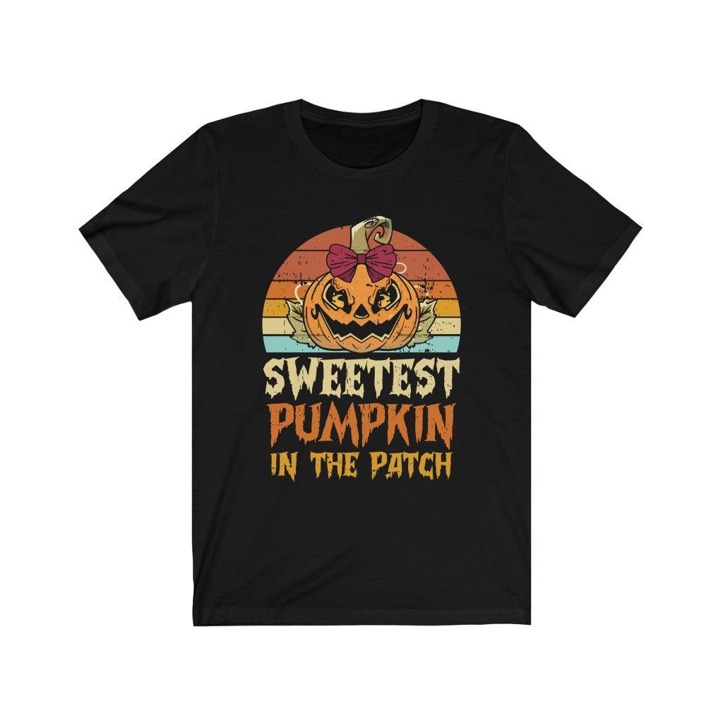 Funny Sweetest Pumpkin In The Patch Skull T-Shirt - Wonder Skull