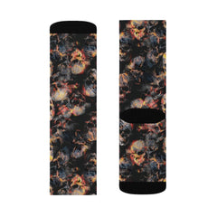 Magma Skull Sublimation Socks - Wonder Skull