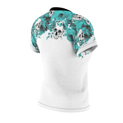 Human Skulls With Flower All Over Print T-shirt For Women - Wonder Skull