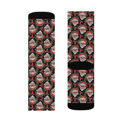 Skull Santa Sublimation Socks - Wonder Skull