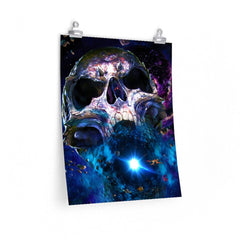 Space Black Hole Skull Art Premium Matte Vertical Posters - Wonder Skull