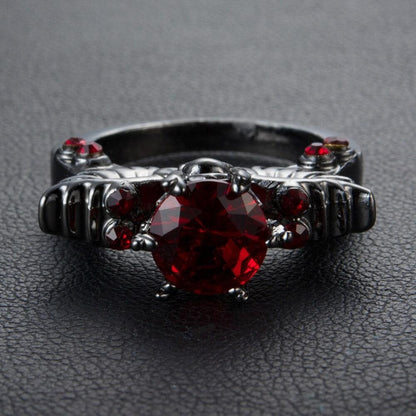 Silver Gothic Punk Skull Ring Jewelry - Wonder Skull