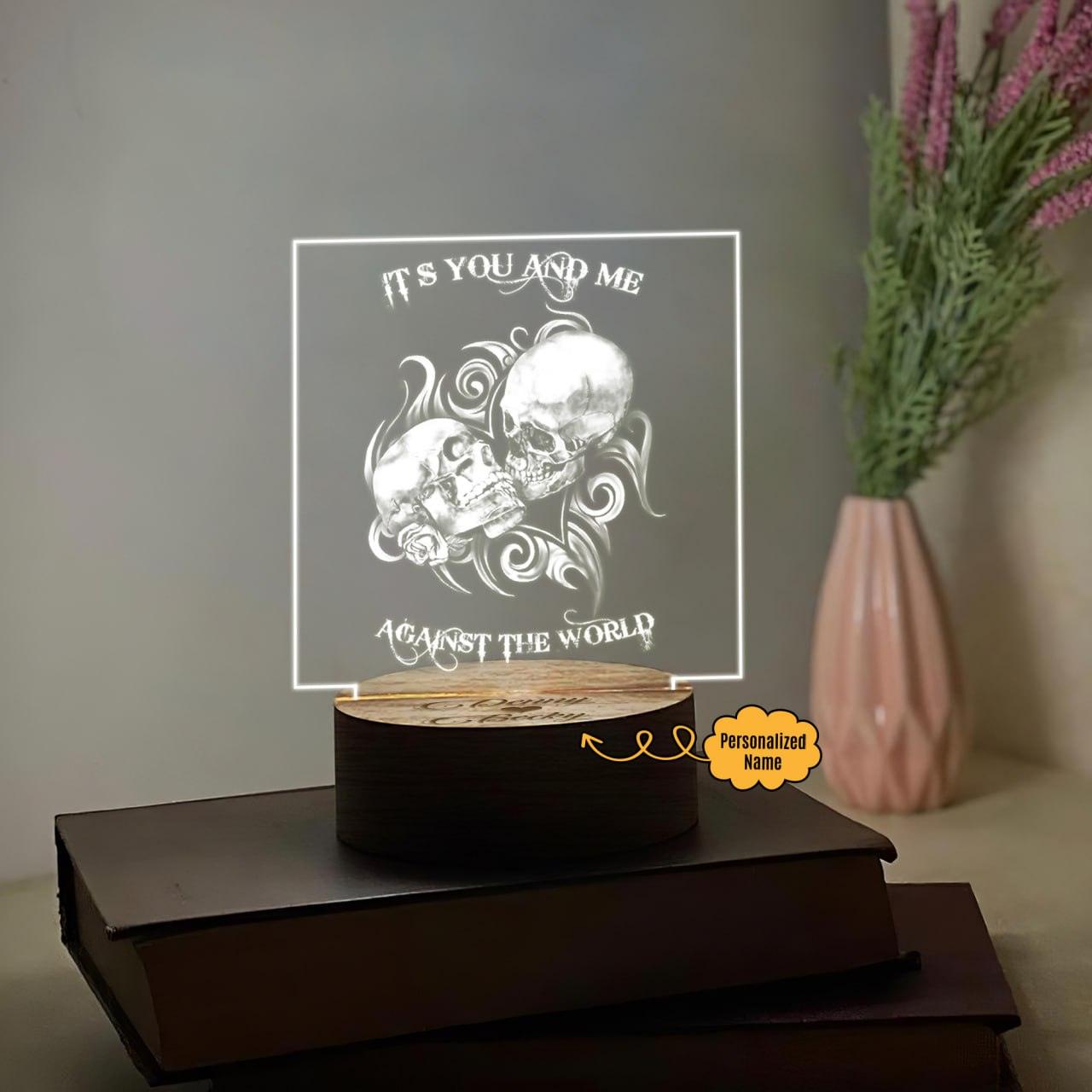 Customized Acrylic Plaque Relationship Gift - Wonder Skull
