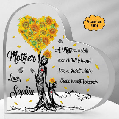 Customized Heart Crystal Mother's Day Gifts For Mom - Wonder Skull