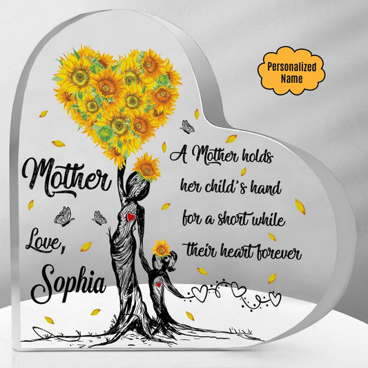 Customized Heart Crystal Mother's Day Gifts For Mom - Wonder Skull