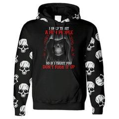 Don't Fck It Up Skull All Over Print Unisex Hoodie - Wonder Skull