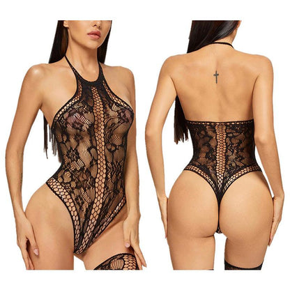 Fashion Fishnet Bodysuit, Sexy Slim Stretch Bodycon For Women - Wonder Skull