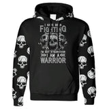 Fighting Warrior Skull All Over Print Unisex Hoodie - Wonder Skull