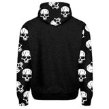 Gimme A Hell Skull Gothic All Over Print Unisex Hoodie - Wonder Skull