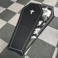 Gothic Skulls Carpet Cross Floor, Attractive Demon Rug Home Decoration - Wonder Skull