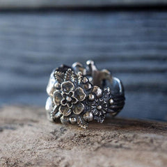 Mexican Sugar Skull Rings, Gorgeous Band Ring - Wonder Skull