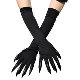 Two Colors Gloves Long Ghost, Funny Cosplay Item For Women - Wonder Skull