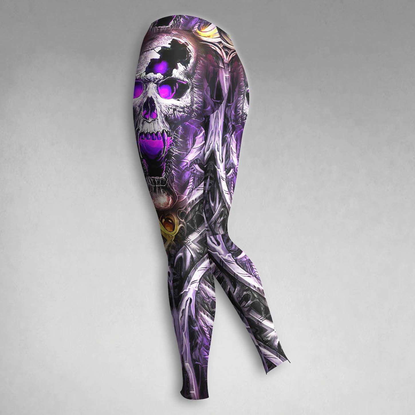 Skull Purple Gothic Combo Hoodie and Leggings - Wonder Skull