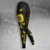Sunflower Skull Butterfly Combo Hoodie and Leggings - Wonder Skull