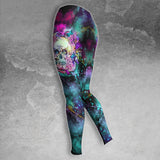 Chain Skull Rose Colorful Combo Hoodie and Leggings - Wonder Skull