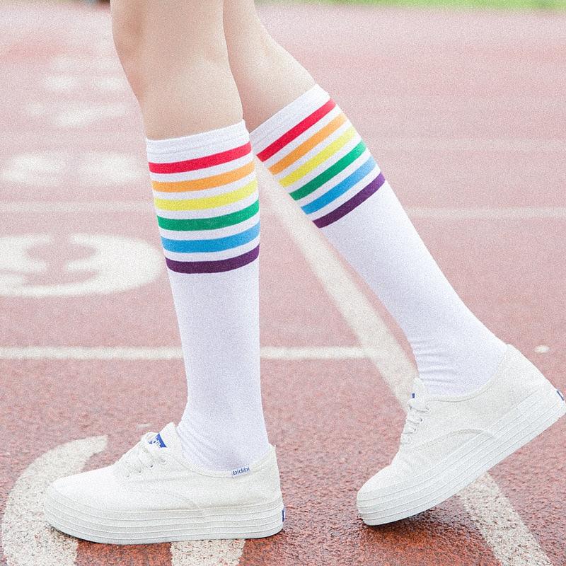 Thigh High Long Socks, Over The Knee Accesories For Women - Wonder Skull