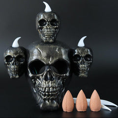 Halloween Skull Head Candle Light Decoration, Coolest Party Lamp Home Decor - Wonder Skull
