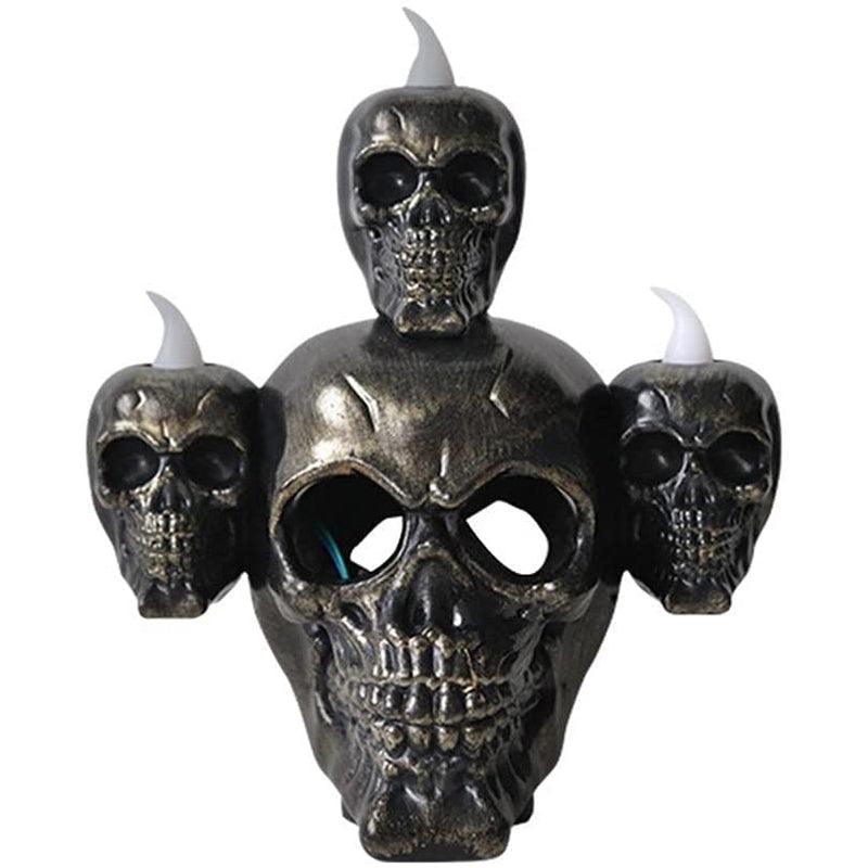 Halloween Skull Head Candle Light Decoration, Coolest Party Lamp Home Decor - Wonder Skull