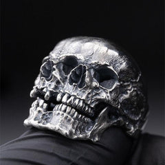 Unique Two Face Skull Ring, Best Band Ring - Wonder Skull