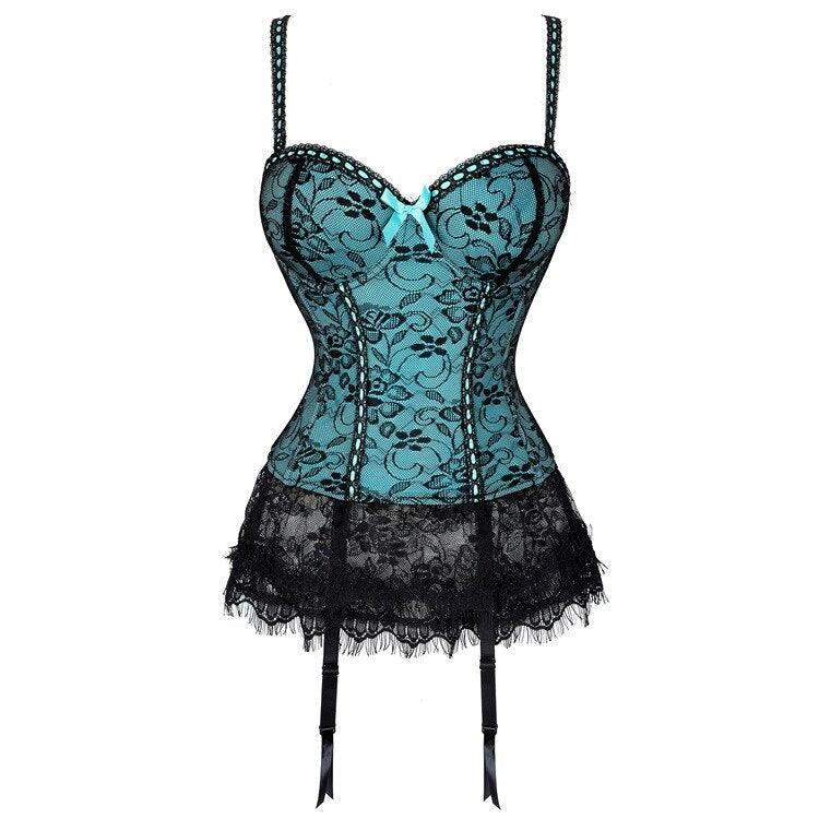 Multi Color Floral Corset, Gorgeous Lingerie For Women - Wonder Skull