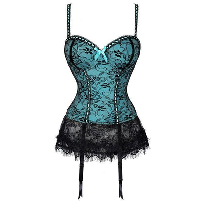 Multi Color Floral Corset, Gorgeous Lingerie For Women - Wonder Skull