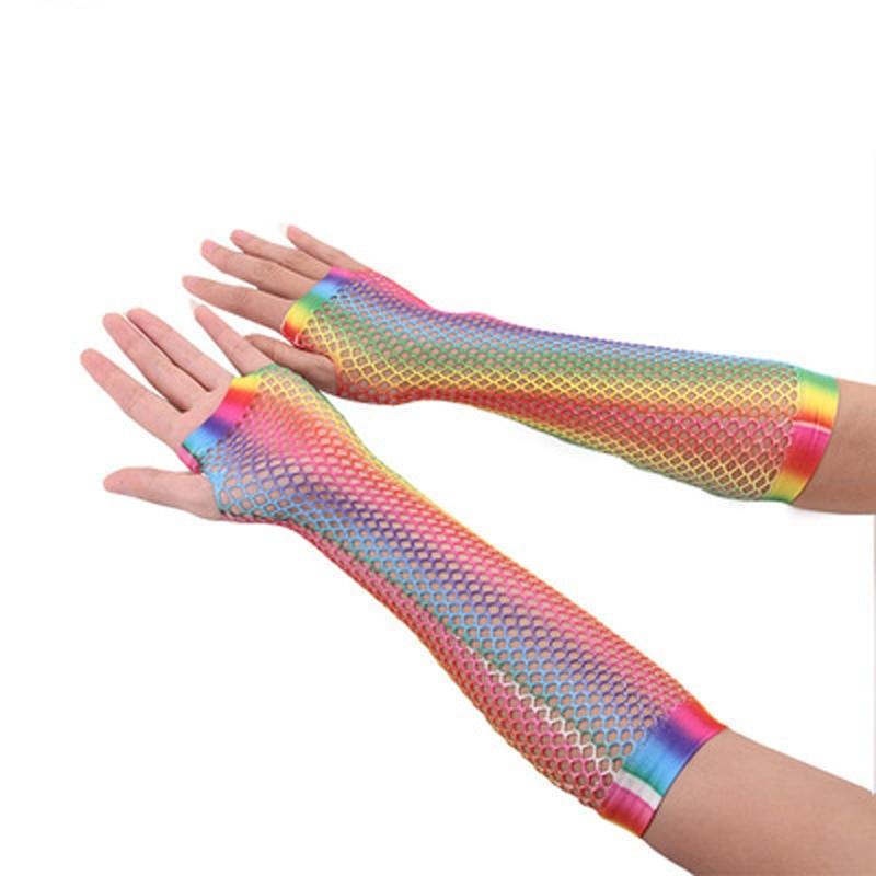 Lace Fishnet Gloves Collection, Mesh Hollow Sunscreen Accessories For Women - Wonder Skull