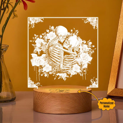 Hug You Love - Customized Acrylic Plaque Relationship Gift - Wonder Skull