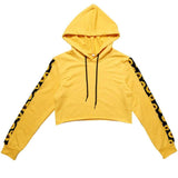 Sunflowers Combo Cropped Hoodies And Pants, Cool Sporty Outfits For Women - Wonder Skull
