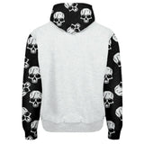 Shadow Of Dead Skull Gothic All Over Print Unisex Pullover Hoodie - Wonder Skull