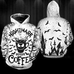 Nightmare Before Coffee Combo Hoodie and Leggings - Wonder Skull