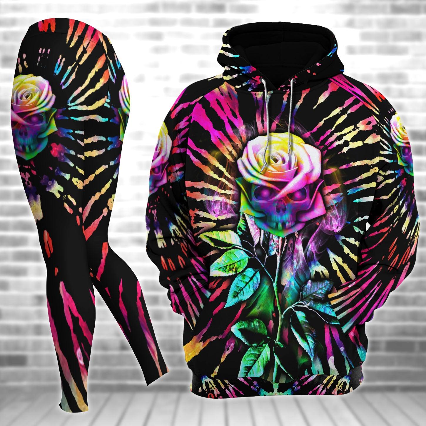 Skull Gothic Artwork Combo Hoodie and Leggings - Wonder Skull