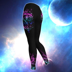 Skull Death Funny Combo Hoodie and Leggings - Wonder Skull