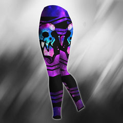 Pink Galaxy Nightmare Heart Love Combo Hoodie and Leggings - Wonder Skull