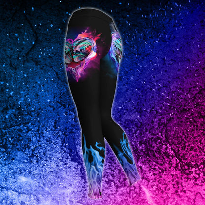 Skull Couple Heart Combo Hoodie and Leggings - Wonder Skull