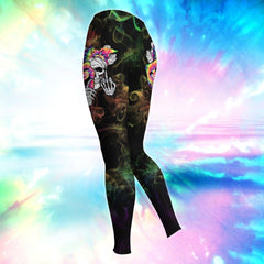 Funny Skull Two-Faced Combo Hoodie and Leggings - Wonder Skull