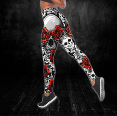 Eye Rose Skull Tanktop and Leggings - Wonder Skull