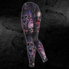 Skull Rose Flower Combo Hoodie and Leggings - Wonder Skull