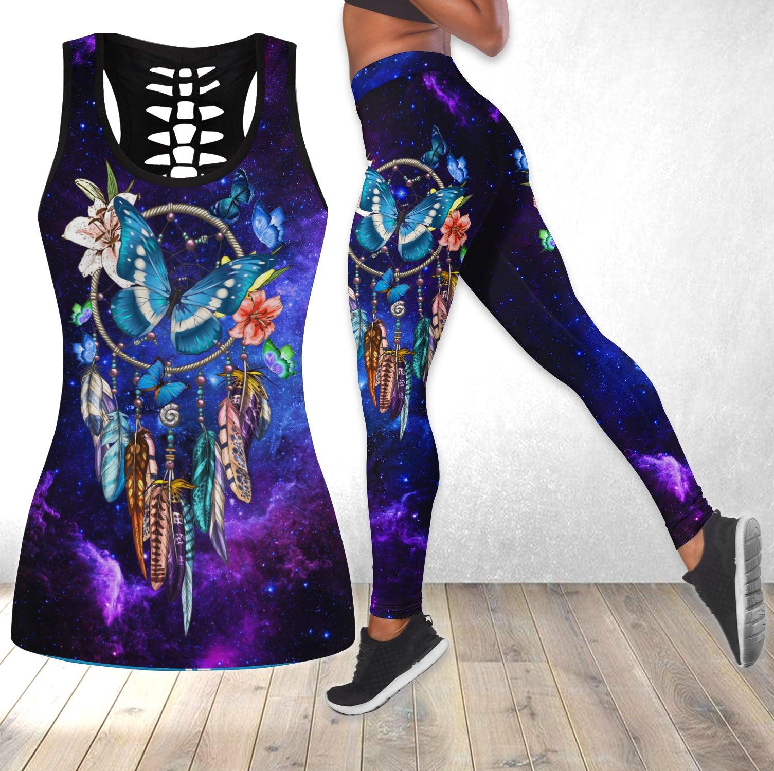 Butterfly Dream Catcher Tanktop and Leggings - Wonder Skull